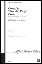 Come Ye Thankful People, Come SATB choral sheet music cover